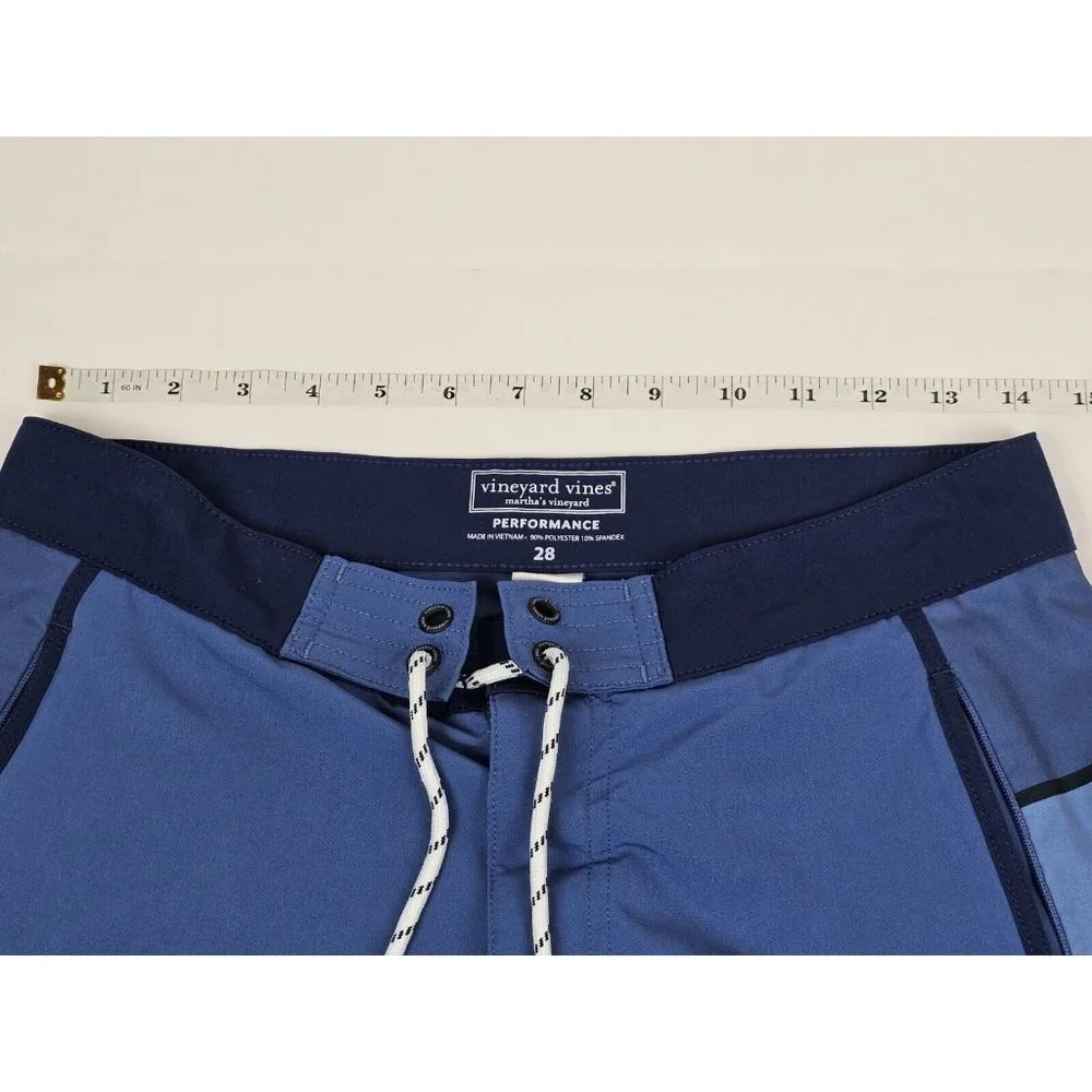 Vineyard‎ Vines Board Shorts Men's Size 28 Blue Swim Trunks.